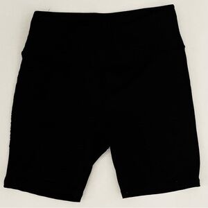 Womans Black Bike Shorts Size Large (Workout Shorts) High Waist